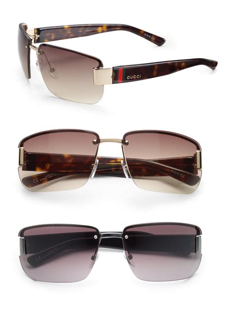 gucci mens sunglasses david jones|Gucci rimless sunglasses men's.